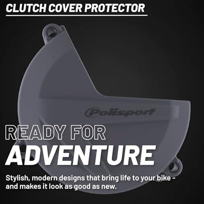 Polisport Clutch Cover Protector Kit (Grey) - Compatible with Sherco SE250/300(2014-2023)