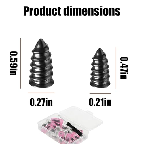 100-Piece Tire Repair Kit with Screw Plugs & Rubber Nails | Screw Plugs, Rubber Nails