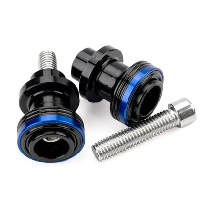 M8 Swingarm Spools Sliders, CNC Billet Aluminum Universal Paddock Rear Stand Screws Bobbins, Fits for CBR600RR CBR1000RR, GSXR600/750/1000, ZX6R ZX10R Z650 Z900, SV650,S1000RR– 2 PCS (Gold) - color: Gold