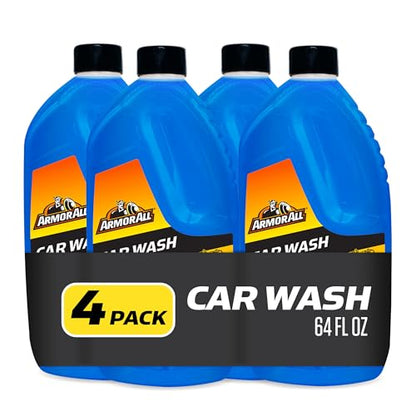 Armor All Foam Action Car Wash Soap, Cleaning Concentrate for Cars, Trucks, and Motorcycles, 64 Fl Oz Bottles (Pack of 4) - size: 64 Fl Oz (Pack of 4), style: 4-pack 256oz