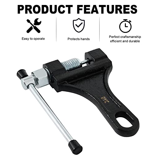 DYC Chain Breaker Tool for 420-530 Roller Chain, Universal Motorcycle ATV Mini Bike Dirt Bike Go Kart Scooter Bicycle 40 410 415 420 428 50 520 525 530 Chains