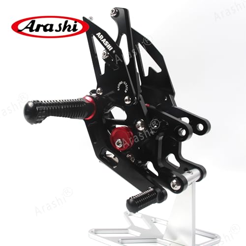 Arashi Version 2.0 Adjustable Rearsets for Honda CBR1000RR 2018-2020 SP include non-ABS, Black - color: Black, size: CBR1000RR 2018-2020 SP include non-ABS