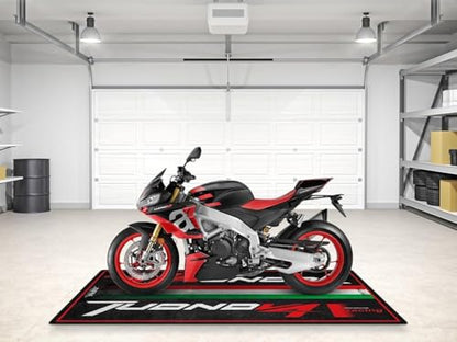 Parking Mat for Tuono V4 Motorcycle Models, Display and Pit Mat, Washable Non-Slip Garage and Showroom Floor Carpet - Rug (Size 1 : 86.6 x 39.4/220 x 100 cm)