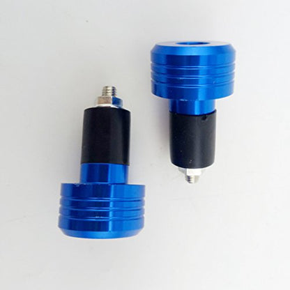 Motorcycle Handlebar Ends,7/8'' Handle Bar Slider Caps Weight Plugs CNC Aluminum (Blue) - color: Blue