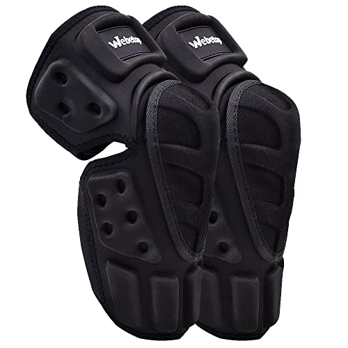 Webetop Motorcycle Knee Pads Adult High-Impact Shield-Resistance Flexible Breathable Adjustable Aramid Fiber +EVA Motocross MTB Shin Guards for Riding Skating Cycling