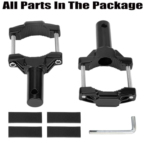 Motorcycle Spotlight Mount Brackets, Motorbike Tube Clamp Turn Signal Mounting Clamp Fog Light Holder for 0.82"-2.1" ATV UTV Roll Bar (2 Pcs)