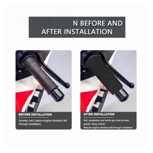 Handlebar Grips for Valico DS900X DS525X DS625X DSX 900 625 525 Motorbike Anti Vibration Handle Bar Foam Slip Over Grip Rubber Sleeve(NOL A) - color: NOL A