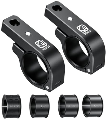 BRCOVAN 2PCS, Metal Light Bar Mounts, Off-Road LED Light Mounting Bracket | Fit for Round Rails 0.75" / 0.875'' / 1" / 1.125'' /1.26" / 1.375'' in Diameter, for Motorcycle ATV UTV Boat Truck