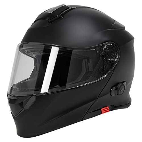 TORC T28B Blinc Wireless Integrated Modular Full Face Motorcycle Helmet - color: Matte Black, size: Small