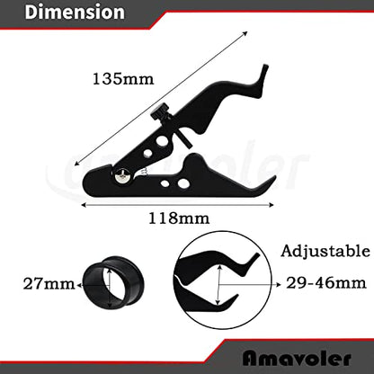 Universal Motorcycle Throttle Lock Motorcycle Cruise Control Motorcycle Throttle Assist Aluminum with Silicone Ring Protect Throttle Control System.