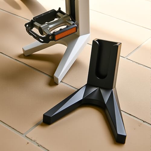 Bicycle Pedal Support Rack Stand, Black | Road Bike Parking Mount, Compact Design, Light Bicycles, Outdoor Storage