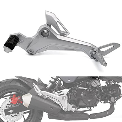 Minho Motorcycle Left Side Footpegs Pedal Footrest Assembly Fit for Honda Grom Msx125 SF 2016-2020 Parts - size: Silver Left