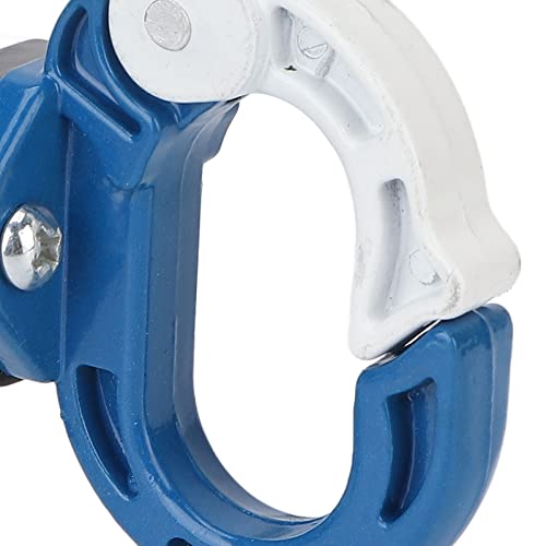 Estink Electric Scooter Front Claw Hook, Alloy Steel & Aluminum Motorcycle Hanger for Helmet & Bag Storage, 26.5 lb Load Bearing & Auto Lock Design for Safer Riding (blue+white)