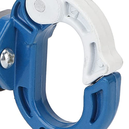 Estink Electric Scooter Front Claw Hook, Alloy Steel & Aluminum Motorcycle Hanger for Helmet & Bag Storage, 26.5 lb Load Bearing & Auto Lock Design for Safer Riding (blue+white)