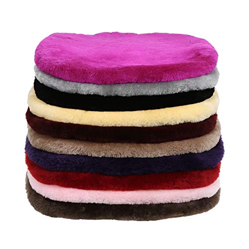 Genuine Sheepskin Car Seat Cushion 100% Natural Fur Wool Seat Cover for Cars Trucks SUV Soft Comfort Office Chair Protector Pad Car Accessories Universal Fit