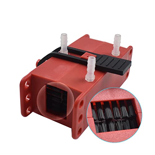 Motorcycle Chain Cleaner Kit Sprockets Scrubber Wash Tools Cleaning Brushes Gear Cleaner Tool Universal Motorbike Chains Lube Device (Red) - color: Red