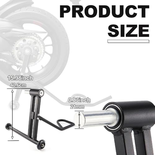 Xitomer 21.5mm Pin Motorcycle Rear Wheel Stand Fit for VFR800 VTEC, Multistrada 1100, Hypermotard 1100/796, Monster 1100/796, Monster S2R Single Sided Rear Paddock Stand Single Arm Paddock Stand