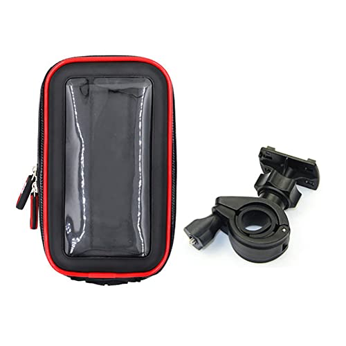 Upgrade Waterproof Motorcycle Phone Holder Bag Bicycle Rainproof GPS Phone Holder Bike Handlebar Support Moto Mount Card Slots (XL) - size: XL