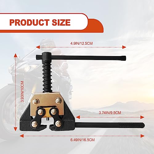 Roller Chain Breaker Detacher Tool for for #25#35#41#40#50#60 415H, 428H, 520, 530 Roller Chain Motorcycle Bicycle Go Kart ATV Chains Replacement, Chain Splitter Detacher Cutter (Black)