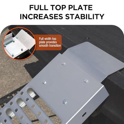 Rockland 72" x 9" Tri-Fold Steel Truck Ramps, 1000 LBS Capacity, Folding Trailer Ramps for Motorcycles, Ebikes, Dirtbikes and ATVs, Heavy Duty Loading Ramps for Trailer Pickup Truck, 2 Pcs - size: Steel Tri-Fold Ramp+1000LBS+72"x9"(Slim)