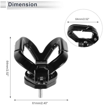 Universal Motorcycle Helmet Hanger Hanging Scooter Pothook Hook Electric Scooter Handlebar Luggage Bag Holder with Double Claw Hook for Most Moped Scooters Bicycles Black 1 Pc