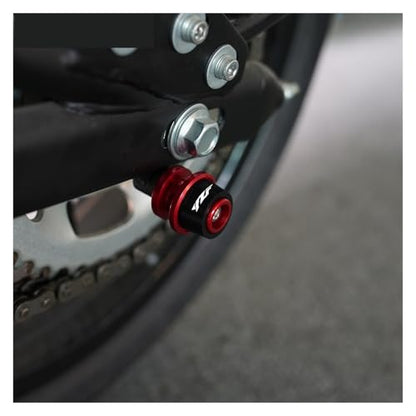Motorcycle 6mm Swingarm Spools Slider Stand Accessories Compatible With YZF R3 R25 R6 R1 2019 2020 2021 YZFR3 YZFR1 YZFR6(Gold 1) - color: Gold 1