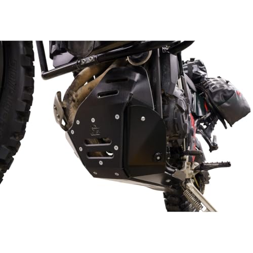 TUSK Quiet Glide Adventure Skid Plate Black with Linkage Guard