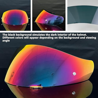 HJ-17 Helmet Visor Replacement,UV Protective Helmet Face Shield Compatible with CL-MAX II,IS-MAX BT,SY-MAX III,IS-MAX II,CL-MAX 3,C90,C91,C91N(Revo Rose Red-Day Use Only) - color: Revo Rose Red-day Use Only