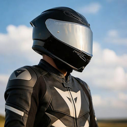 K6 Helmet Shield Visor Replacement Face Shield Compatible with K6 K6S Motorcycle Helmet Accessories (Chrome Silver) - color: Chrome Silver