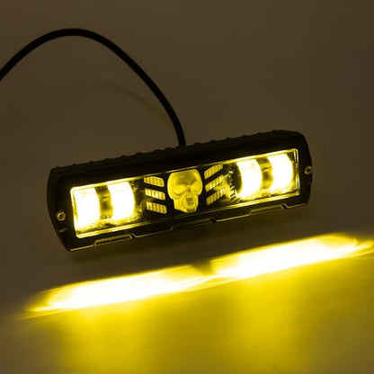 6-Inch Off-Road Vehicle Modified Led External Warning Light Motorcycle Universal High-Brightness Flashing Spotlight Work Light For Trucks Atv Utv Boats(Style A) - style: Style A