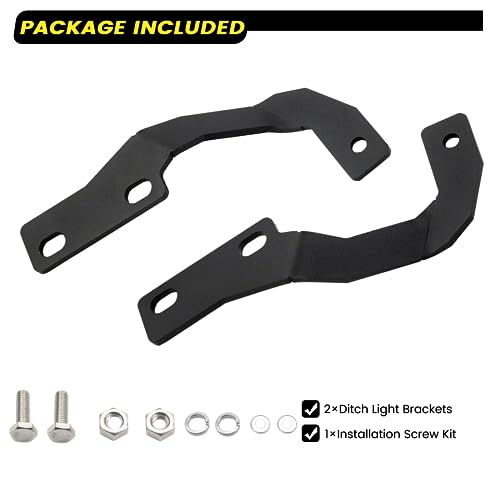4Runner Ditch Hood Light Bracket for Mounting Auxiliary Off-Road LED Pod Light Hood Brackets Compatible with 2010-2022 Toyota 4Runner - size: For 4Runner 2010+