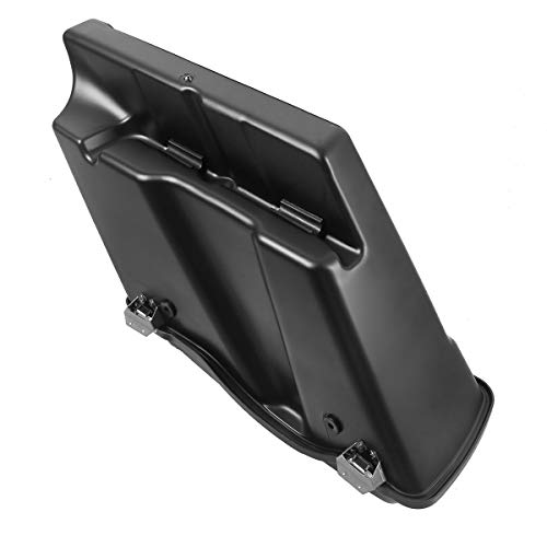 XMT-MOTO Stretched Hard Saddlebags Saddle bags for Harley 1994-2013 Touring models road glide, road king, ultra, street glide, electra glide and 1984-2017 Softail models,Matte Black - color: Matte Black, size: Stretched