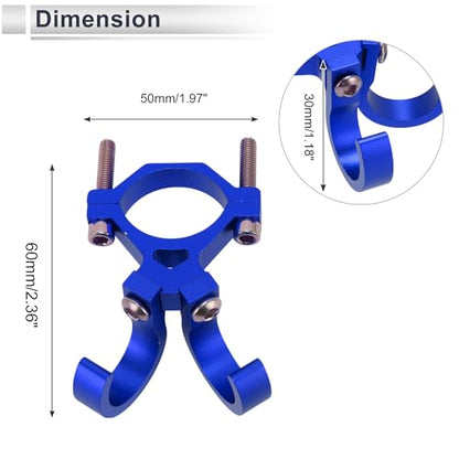 Motoforti Universal Motorcycle Hanging Hook Arc Motorcycle Helmet Luggage Bag Holder Hanger for Scooters Bicycles Aluminum Alloy Blue 1 Set Hexagon Wrench Screw Washer