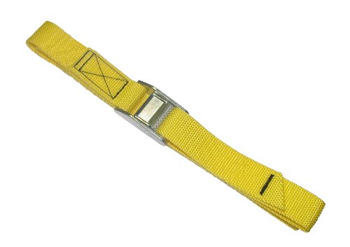 CLC Custom Leathercraft 2WS04 Strap-It Web Tie Down Straps, Yellow, 4-Foot, 2-Pack