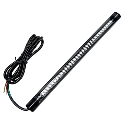 Car LED Light Strip, 8 Inch Flexible Lights Bar 12V Tail Brake Stop Turn Signal Lamp, Waterproof 32LED 2835 SMD Light Strip Dual Color Indicator Lamp for Car Motorcycle ATV