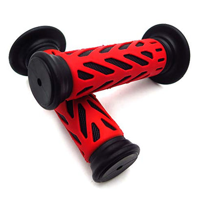 ATV WATERCRAFT Web Gel Style H Grips RED Compatible with ATV QUAD BOMBARDIER JET SKI ATV RECON RINCON Brute Force Prairie ATV BRUIN GRIZZLY KODIAK(7/8" BOTH SIDE) - color: A