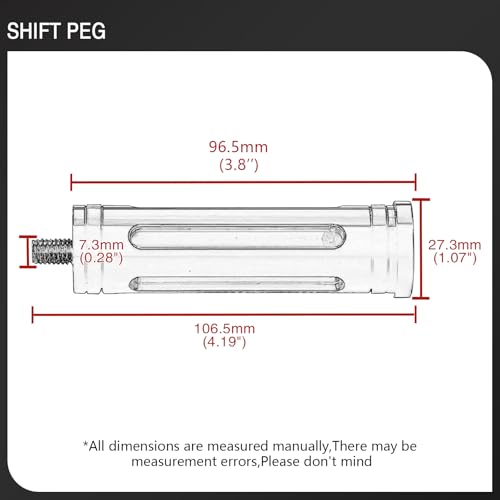 Motorcycle Extended Shifter Peg Toe Foot Shift Peg for Harley Softail Sportster Dyna Touring Road King Street Glide Road Glide Fat Bob (Black white) - color: Black white
