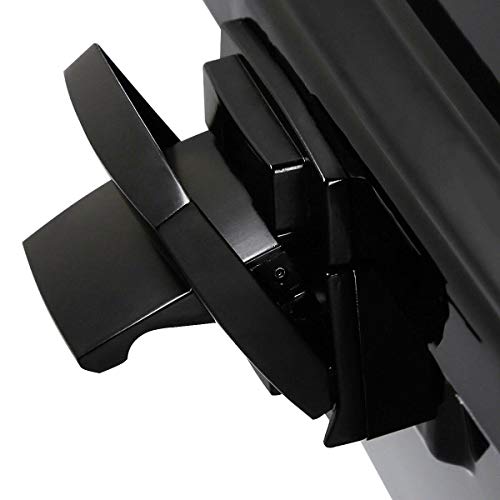 TCMT 5.5'' Black Razor Motorcycle Trunk Box w/Black Latch Keys Fits For Harley Touring 1997-2013 Road King Road Glide Street Glide Electra Glide1997-2013- Pack - color: BLack Lacthes Trunk