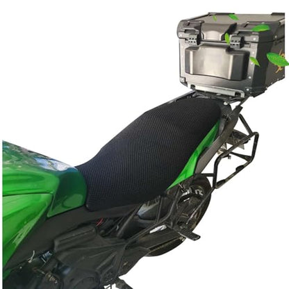 Compatible with Kawasaki Versys 650 2015-2024 Motorcycle Seat Cushion Waterproof Breathable 3D Honeycomb Motorcycle Seat Pad Cover, Non-Slip, Soft and Comfortable, for Long Rides