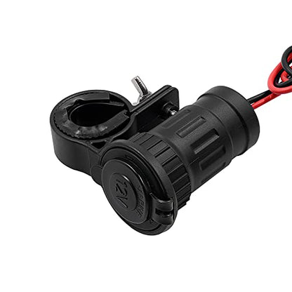 Universal Waterproof High Power Cigarette Lighter 12-24V 240W Power Plug Socket with Handlebar Motorcycle Cigarette Lighter