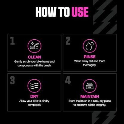 Muc Off - 370 Soft Washing Bike Cleaning Brush, Black, One Size - style: Soft Washing