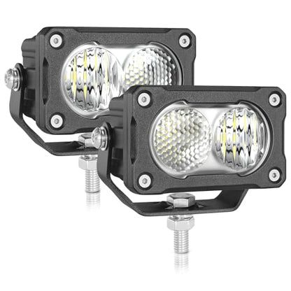 Muto-Beam LED Pods, 2PCS 3Inch LED Driving Light 40W Driving Combo Lighting Cubes Backup Pods Auxiliary Light Off Road Lights Ditch Lights for Truck ATV UTV Motorcycle SUV Jeep Dirt Bike - size: Driving Combo