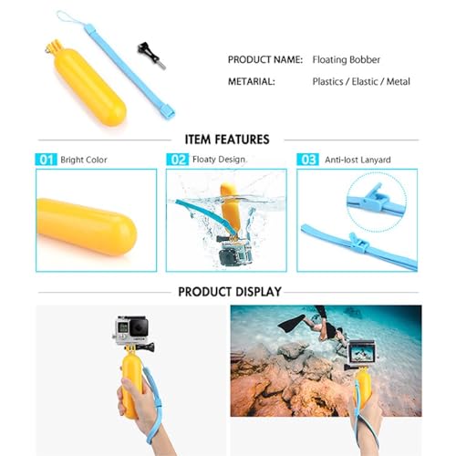 Reflex Camera 59-in-1 Action Camera Accessories Kit Compatible with GoPro Hero 13, 9-12, DJI Osmo Action 2, 3, 4, Pro 5, Insta360 Ace Pro/Ace Pro 2 Akaso and Other Sports Cameras & Durable Case - size: 59-in-1-Kit