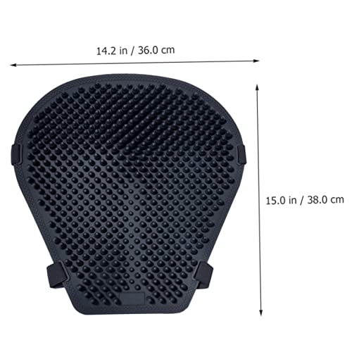 Non Skid Silicone Motorcycle Seat Cushion Thick Breathable Sunscreen Pad Shockproof Cooling Motorcycle Saddle Cover for Long Ride Comfort