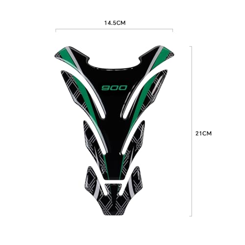 3D Motorcycle Tank Pad Gas Tank Protector Compatible with Z900 Z900RS Z900SE XSR900 Tracer900 F900R F900XR 3D Anti Slip Tank Pad Stickers Gas Oil Fuel Tank Pad Protectors - size: 900