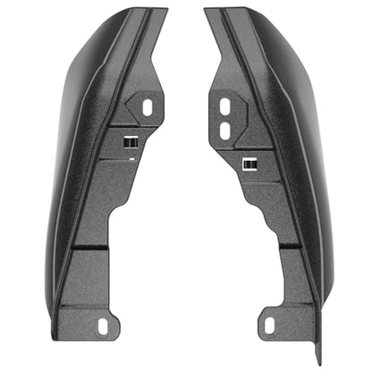 Advanblack 2025 Road Glide Mid Frame Air Deflectors Heat Shields Deflector for Harley Touring '09-'25 Harley RG, Street Glide, Road King (Raven Fade) - color: Raven Fade