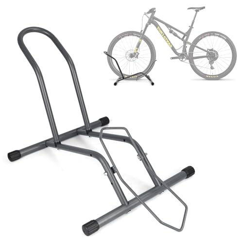 Bike Floor Stand for Mountain MTB & Road Bicycles 23c-4.0 inch Wide Tire 20-29 inch Tire Indoor Outdoor Bike Rack Bicycle Floor Stand (Gray) - color: Gray