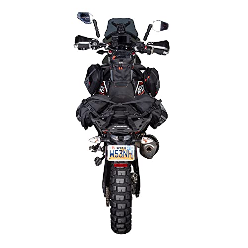 Tusk Excursion Rackless Luggage System Base Standard Heat Shield Black/Tan For Suzuki V-Strom 1000XT Adventure 2019