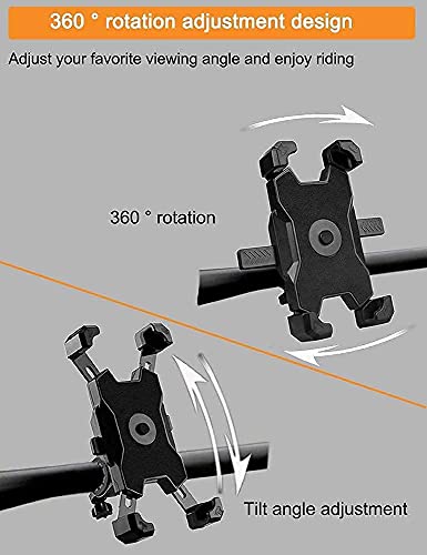 2025 Upgraded Bike Phone Mount, Easy Install and Quick Release Bicycle - Motorcycle Handlebar Phone Mount Holder, Bike Phone Holder for iPhone and More 4.7-6.8 inch Cell Phone - size: Handlebar