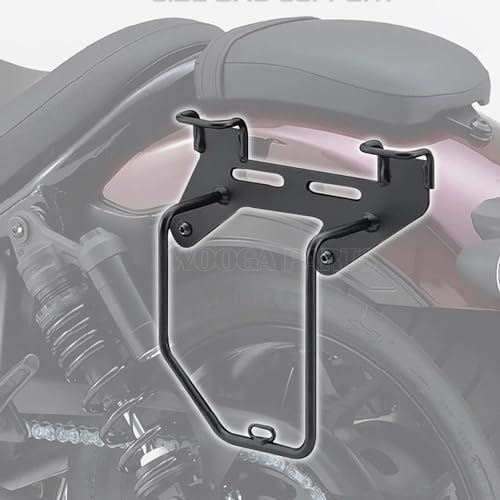 WOOGA Motorcycle Parts Saddlebag Support Guard Bars Mount Brackets Trunk Bag Holder fit for HO&NDA Rebel CMX 1100/DCT CMX1100 Accessories 2021 2022 2023 2024 (Left Saddle Bag Bracket) - color: Left Saddle Bag Bracket
